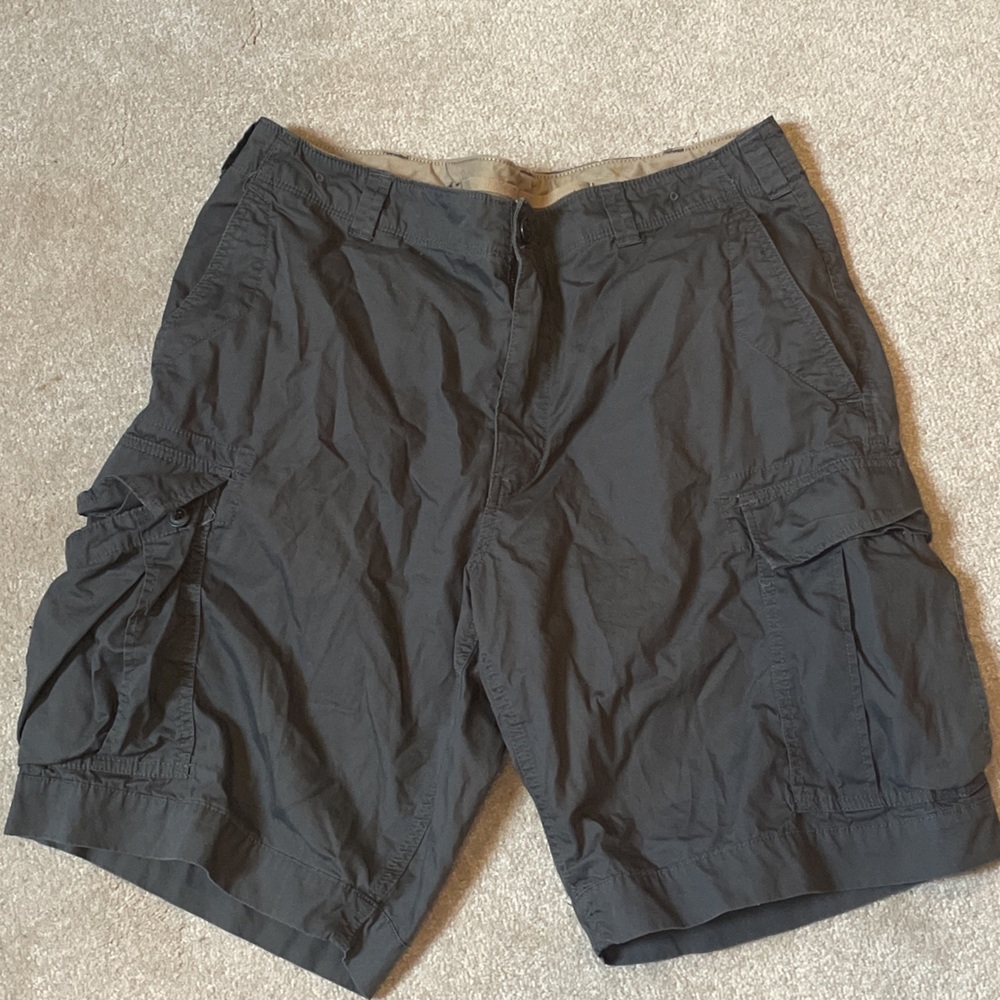J. Crew 35 35W Brunswick Cargo Shorts Men’s Gray Cotton